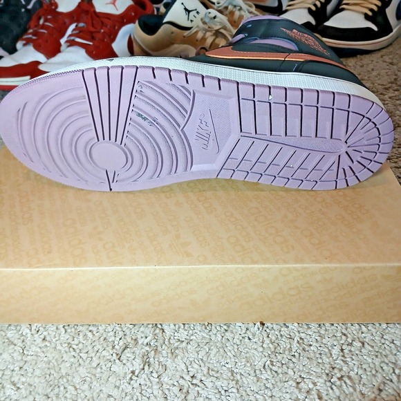 Nike Mens Air Jordan 1 Mid SE FB9911-008 Black Basketball Shoes Sneakers Sz 13 - Picture 11 of 16